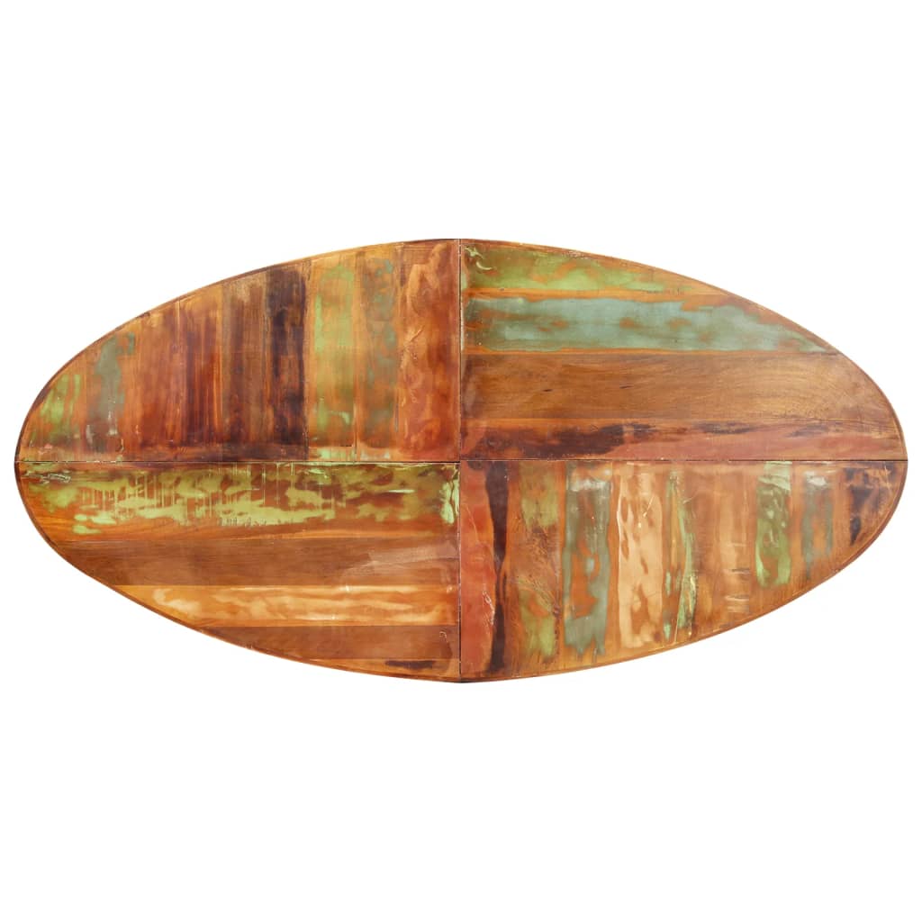 Dining table, 200x100x75cm, solid reclaimed wood