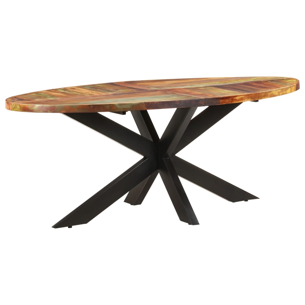 Dining table, 200x100x75cm, solid reclaimed wood