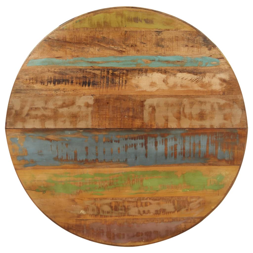 Pusdienu galds, 100x100x75cm, pārstrādāta koksne, apaļš