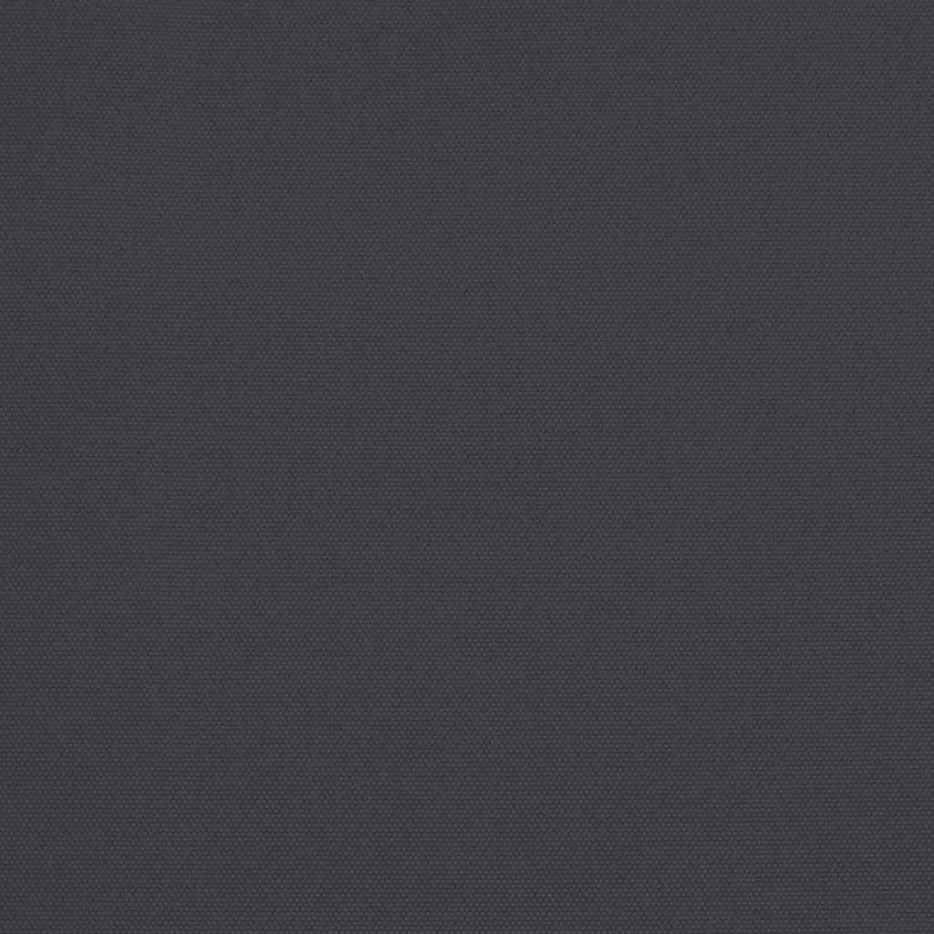 Balkono skėtis su aliuminiu stulpu, juodas, 270x144x222cm