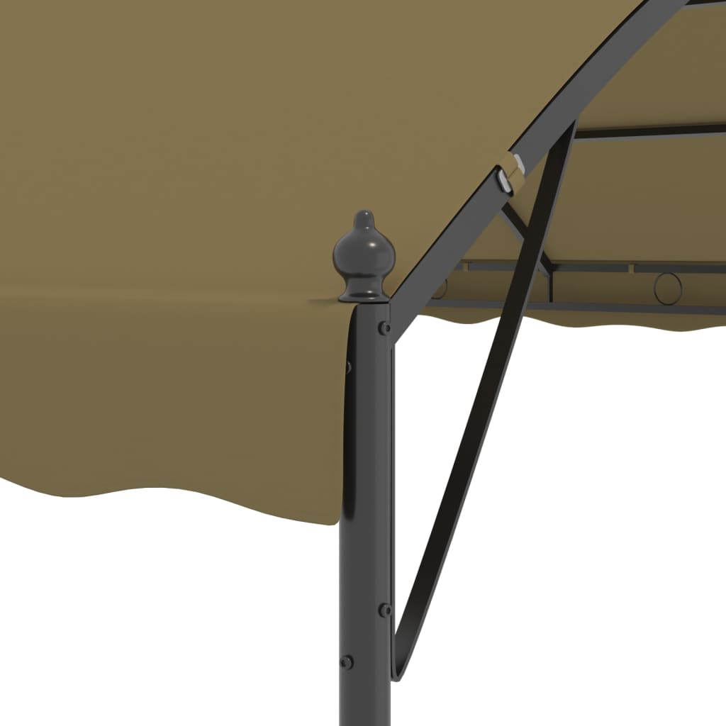Pavėsinė, taupe spalvos, 4x3x2,6m, 180g/m²