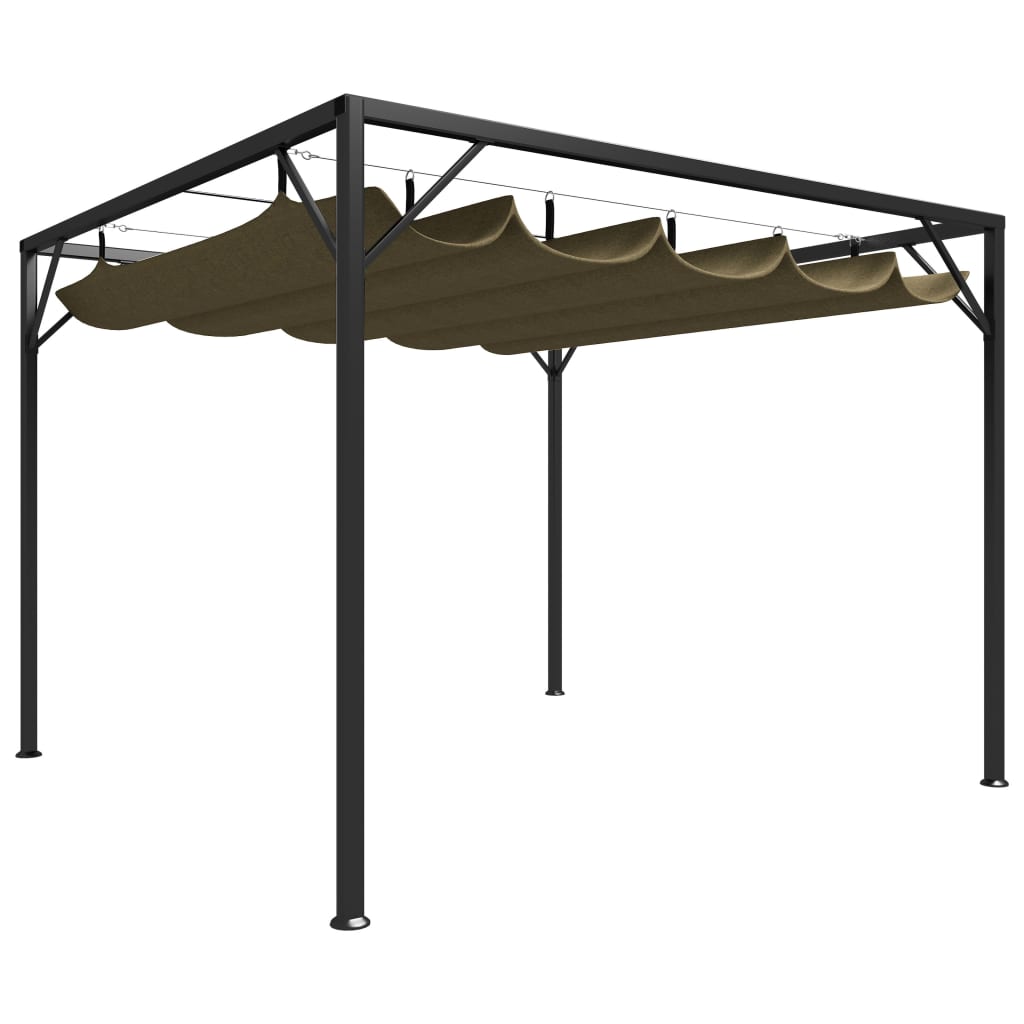JADE Gazebo, taupe, 3x3m