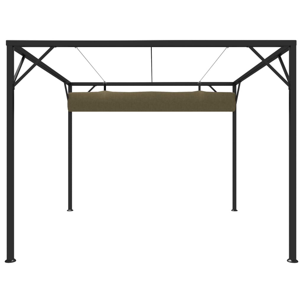 JADE Gazebo, taupe, 3x3m