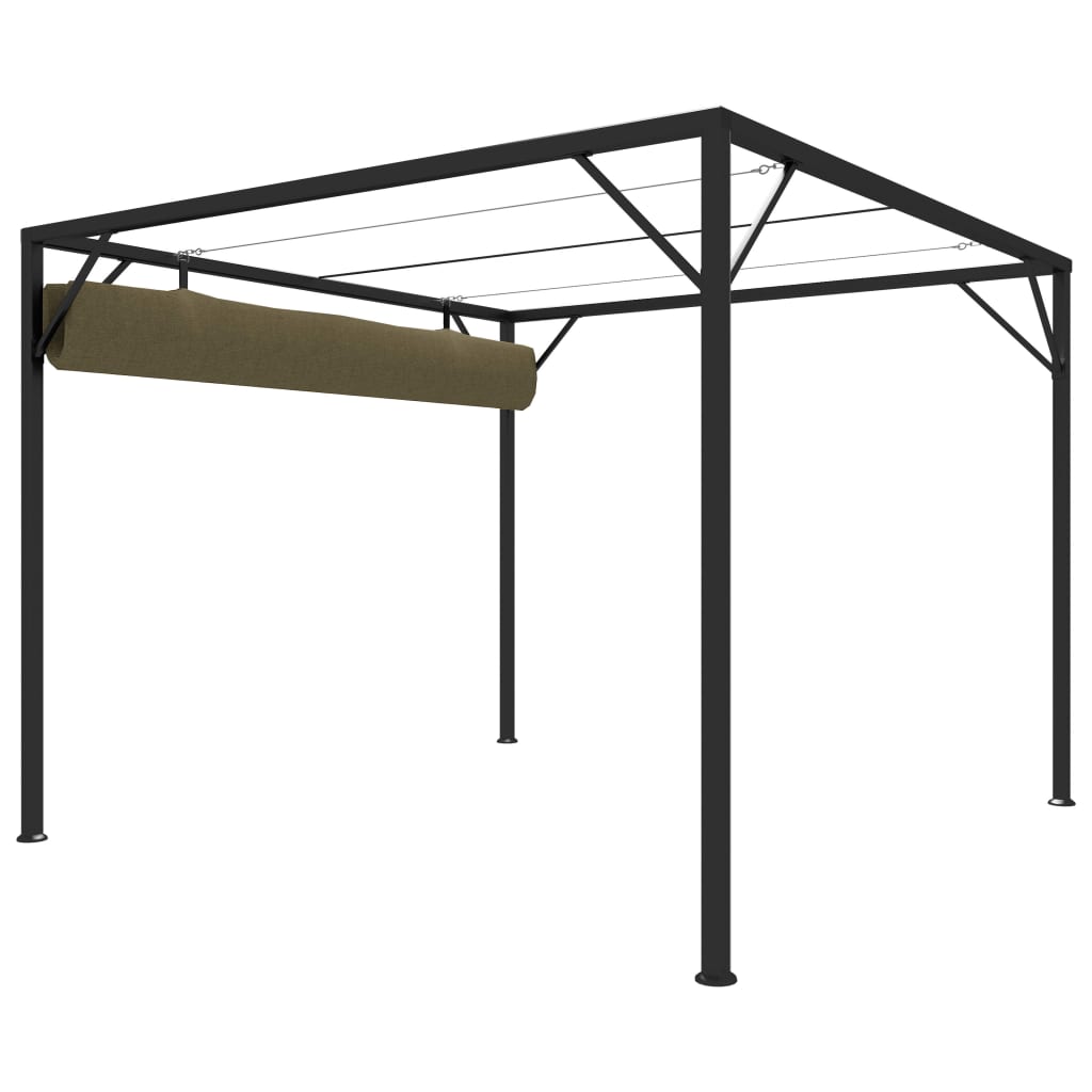JADE Gazebo, taupe, 3x3m
