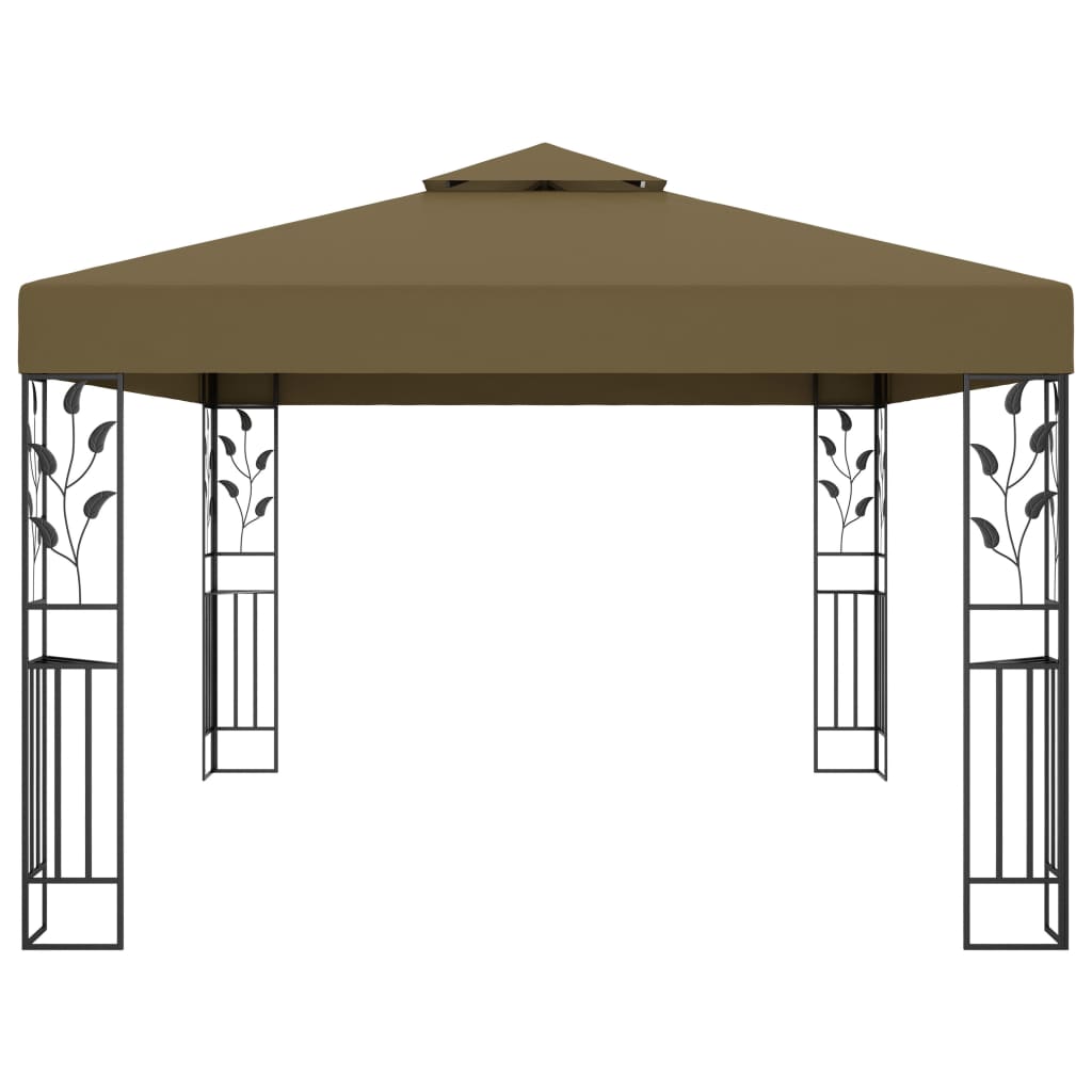 Pavėsinė dvigubu stogu JADE, taupe, 3x4m