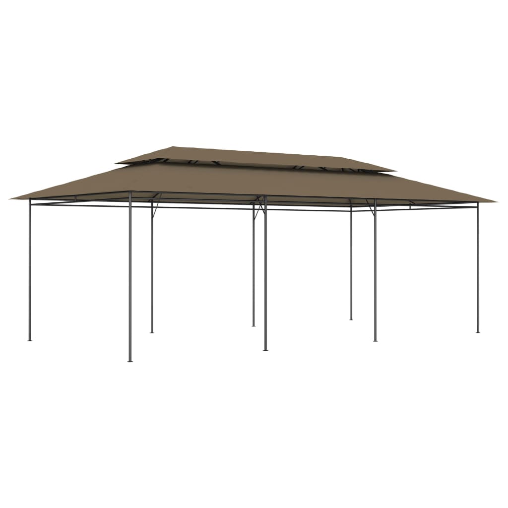 Pavėsinė, taupe spalvos, 600x298x270cm, 180g/m²
