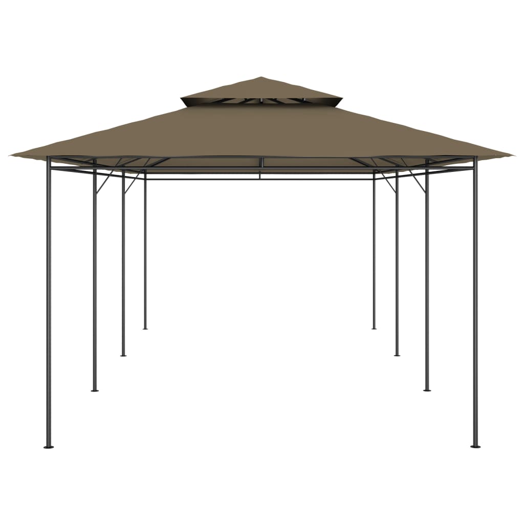 Pavėsinė, taupe spalvos, 600x298x270cm, 180g/m²