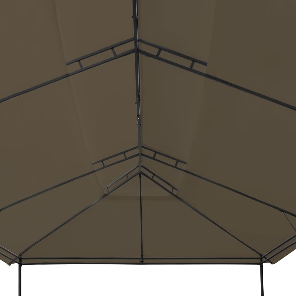 Pavėsinė, taupe spalvos, 600x298x270cm, 180g/m²
