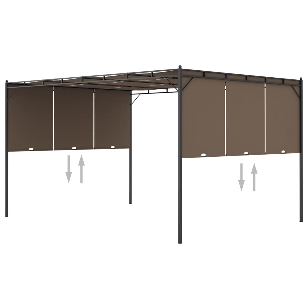 Pergola JADE, taupe, 4x3m