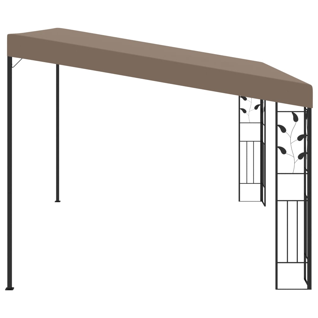 Dārza lapene JADE, pelēkbrūna, 4x3m