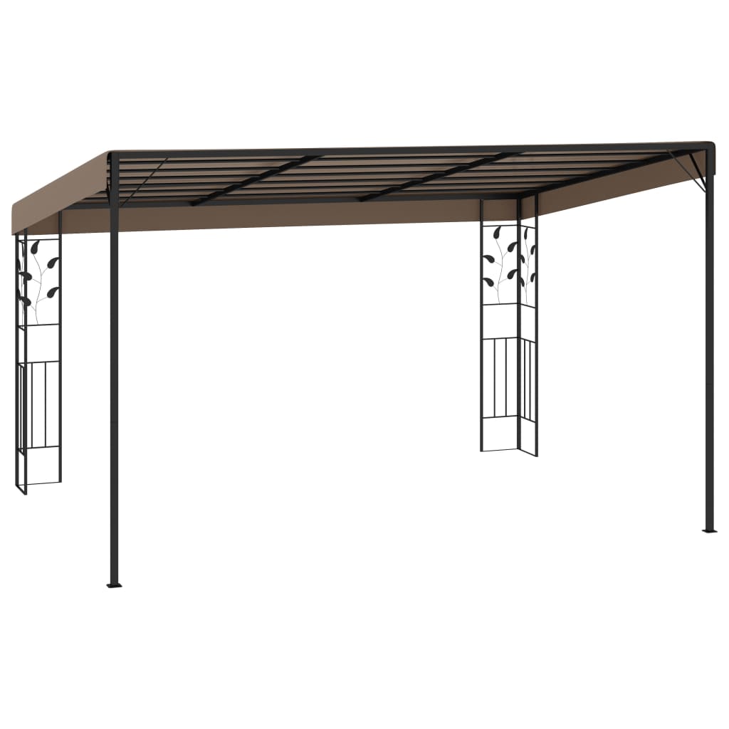 Dārza lapene JADE, pelēkbrūna, 4x3m