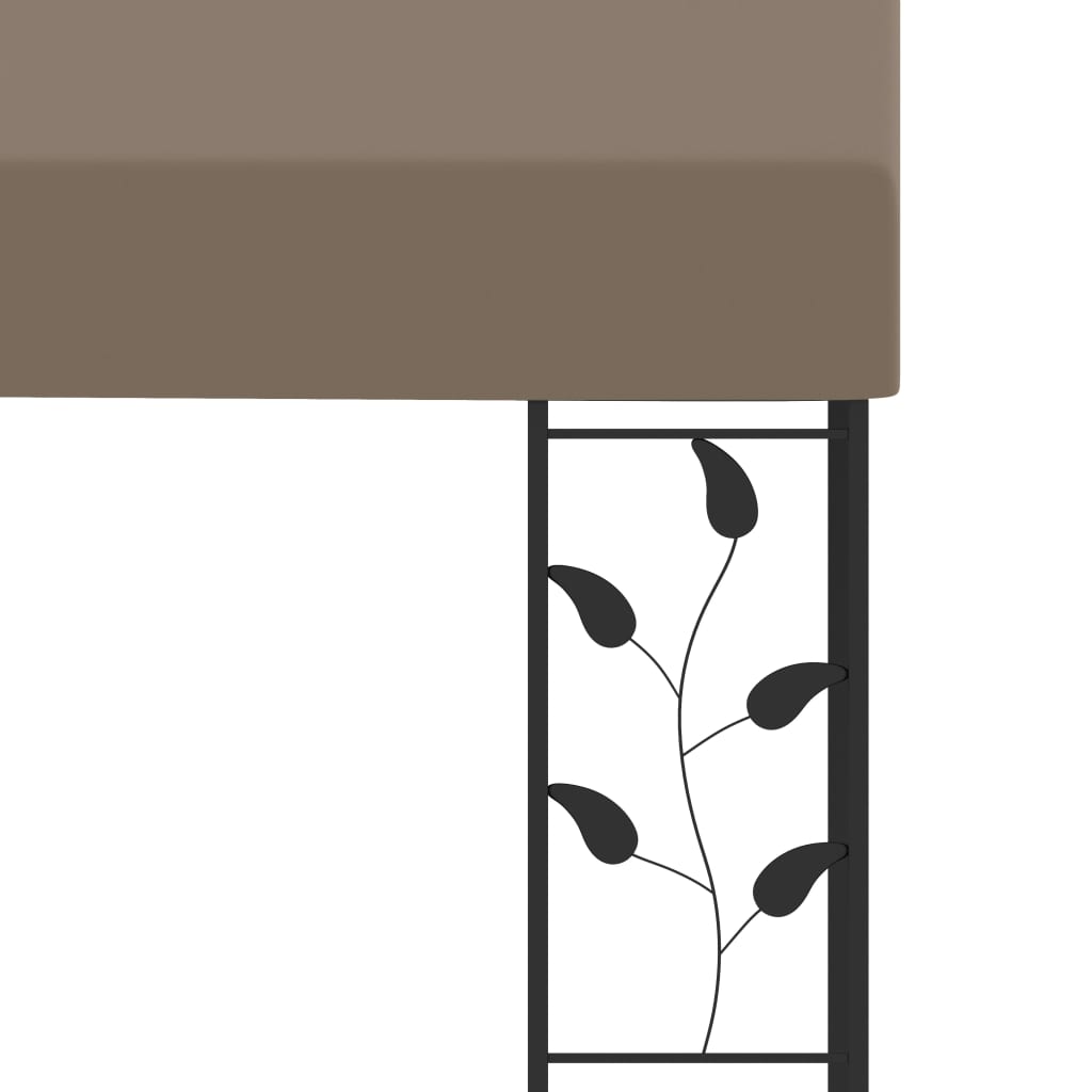 Dārza lapene JADE, pelēkbrūna, 4x3m