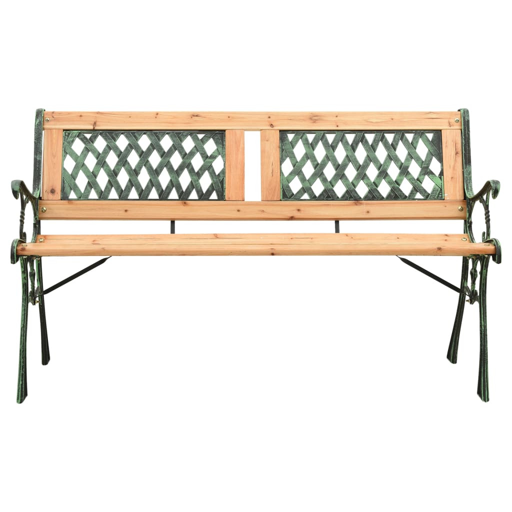 Dārza sols, 122 cm, čuguns un egles masīvkoks