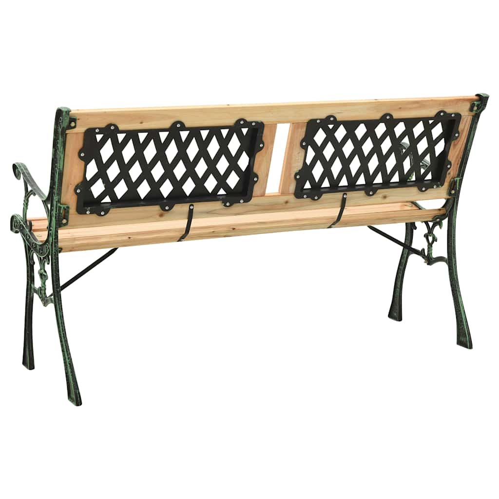 Dārza sols, 122 cm, čuguns un egles masīvkoks
