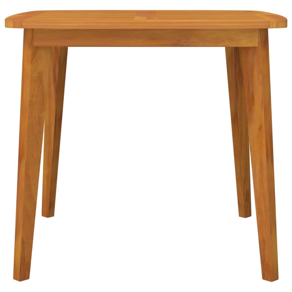 Sodo stalas, 85x85x75cm, akacijos medienos masyvas