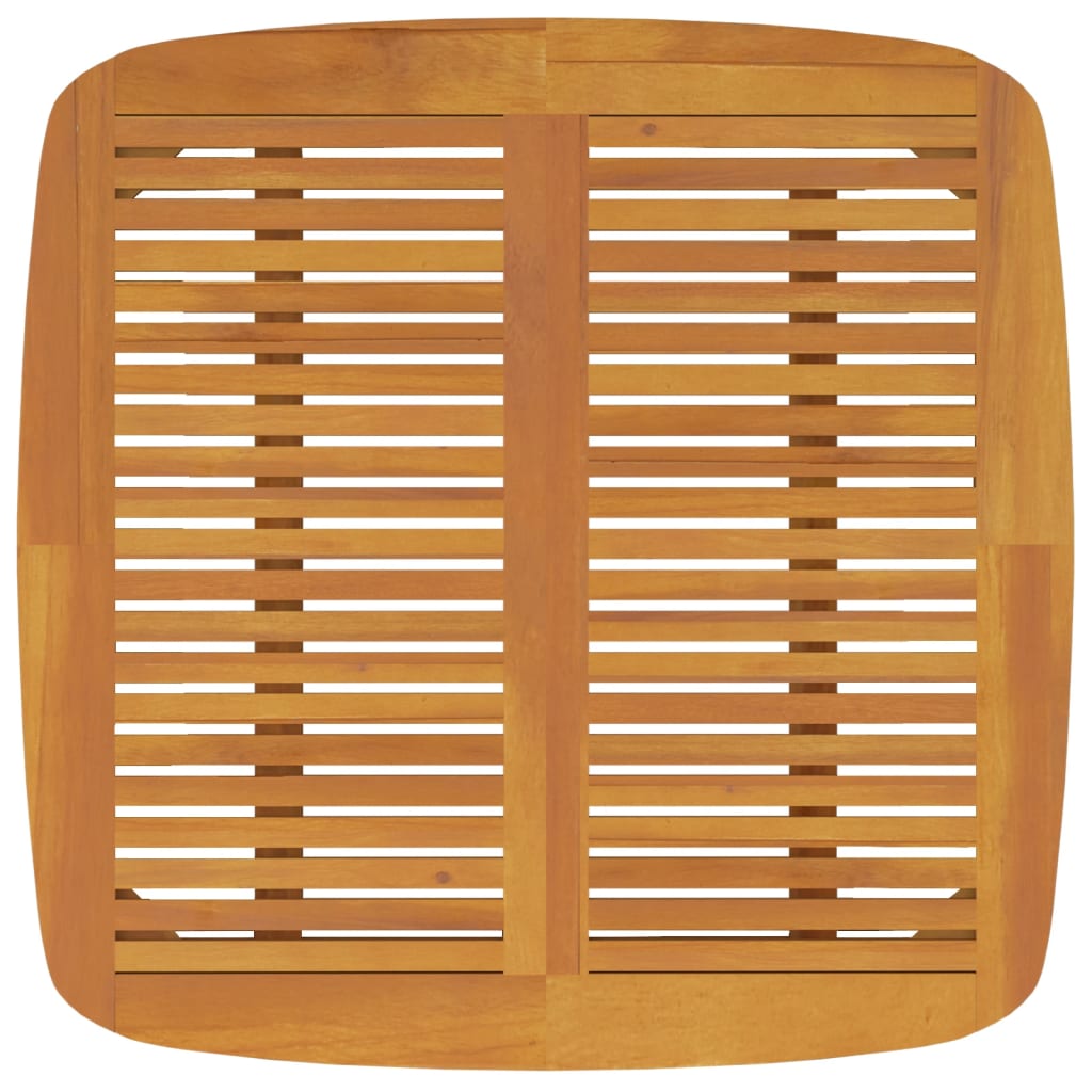 Sodo stalas, 85x85x75cm, akacijos medienos masyvas