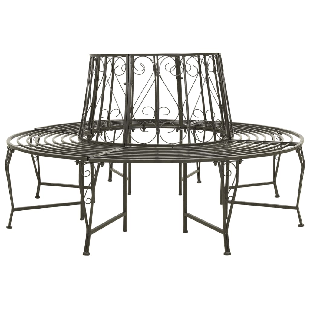Sodo suoliukas aplink medį, 160cm, plienas