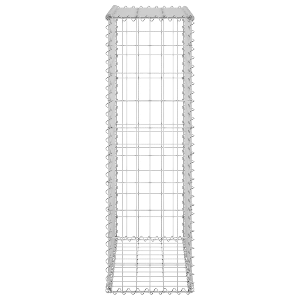 Gabiono siena su dangčiais, 60x30x100cm, galvanizuotas plienas