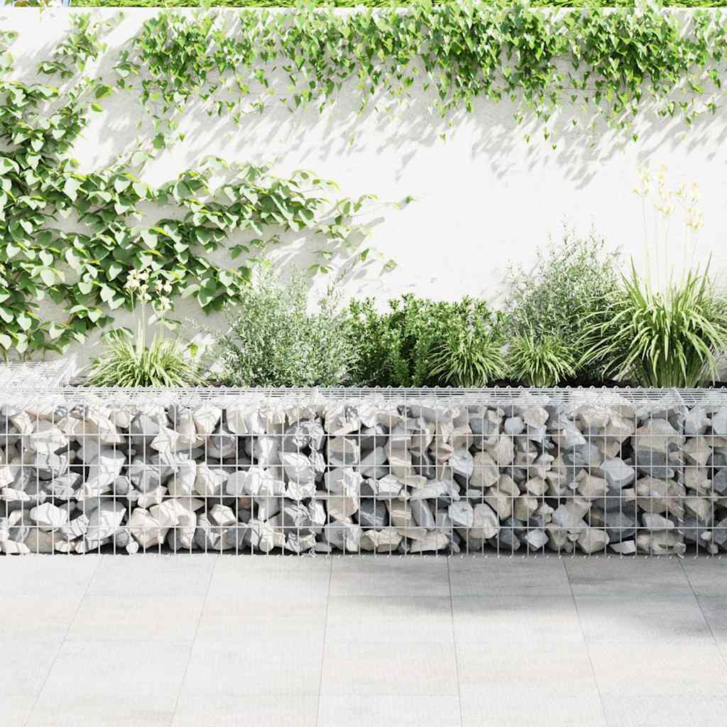 Gabiono siena su dangčiais, 900x30x50cm, galvanizuotas plienas