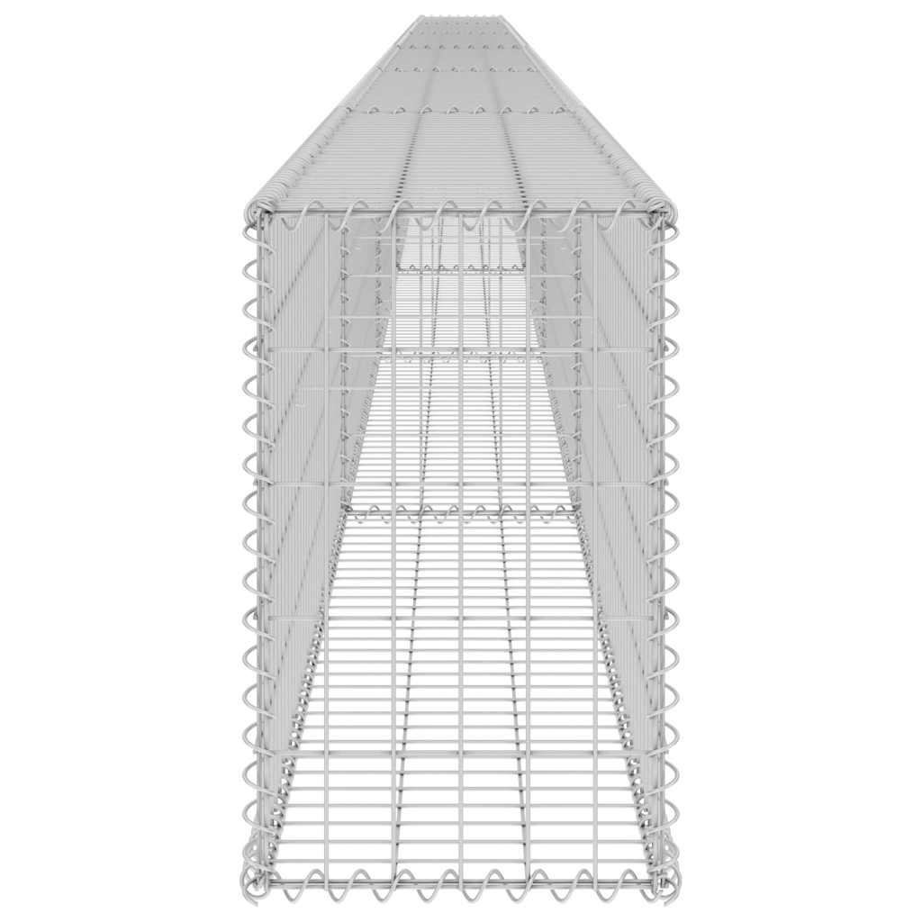 Gabiono siena su dangčiais, 900x30x50cm, galvanizuotas plienas