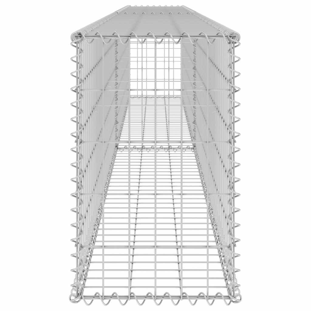 Gabiono siena su dangčiais, 300x30x50cm, galvanizuotas plienas