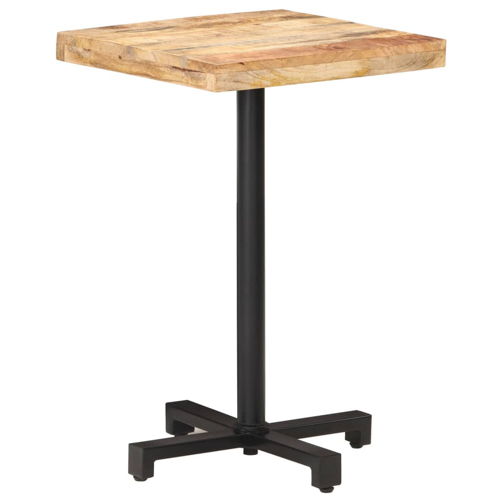 Bistro table, 50x50x75cm, untreated mango wood