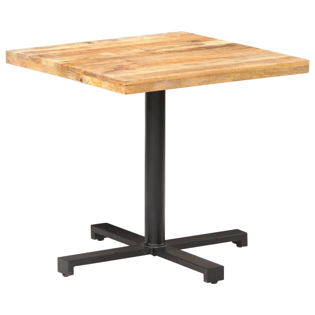 Bistro table, 80x80x75cm, untreated mango wood