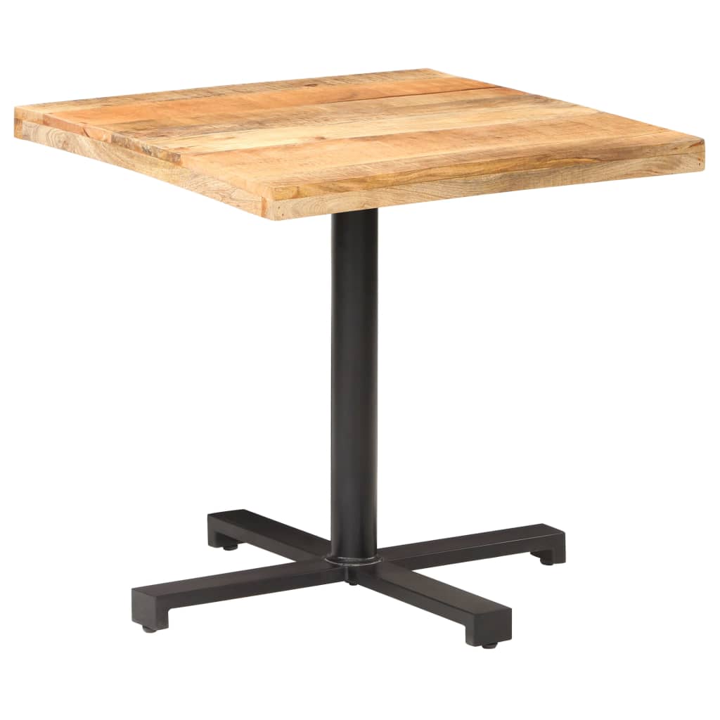 Bistro table, 80x80x75cm, untreated mango wood