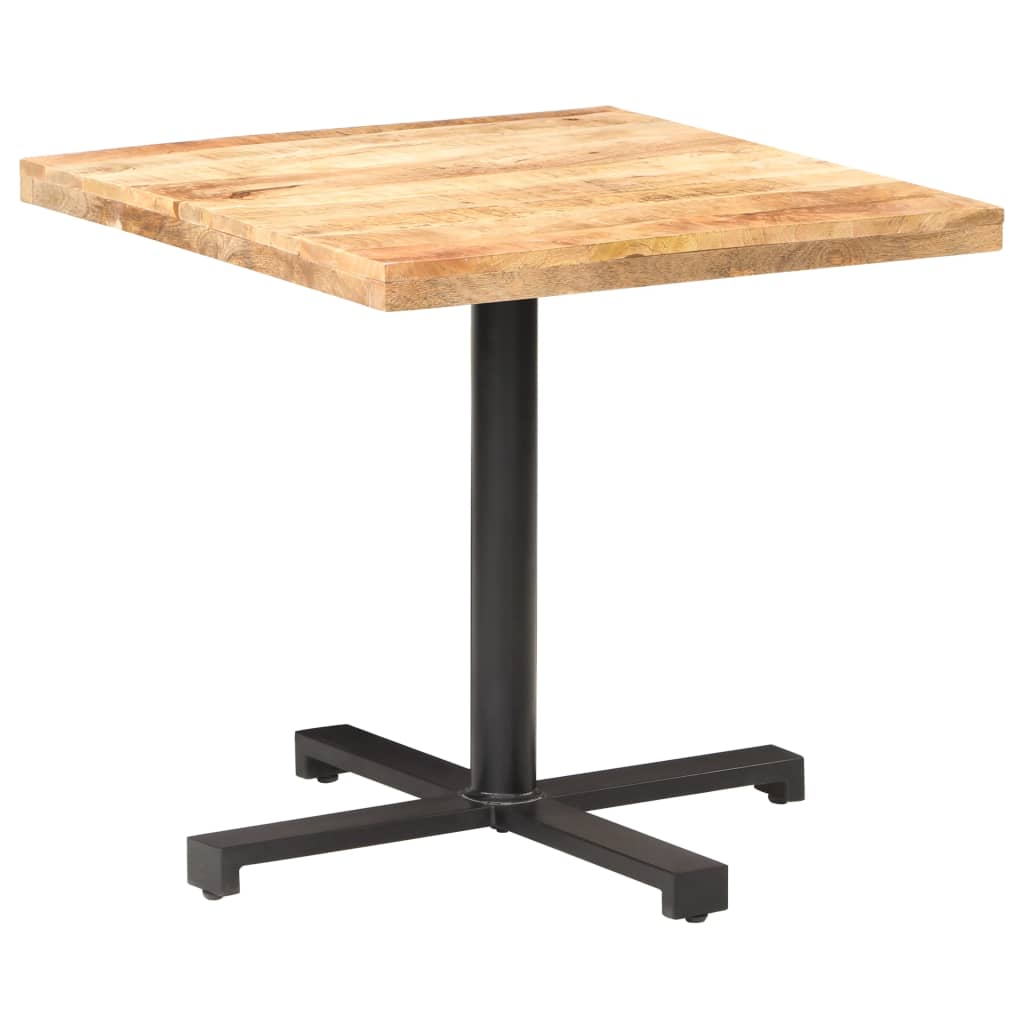 Bistro table, 80x80x75cm, untreated mango wood
