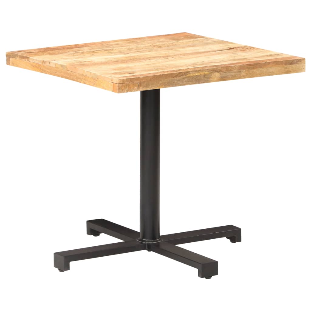 Bistro table, 80x80x75cm, untreated mango wood