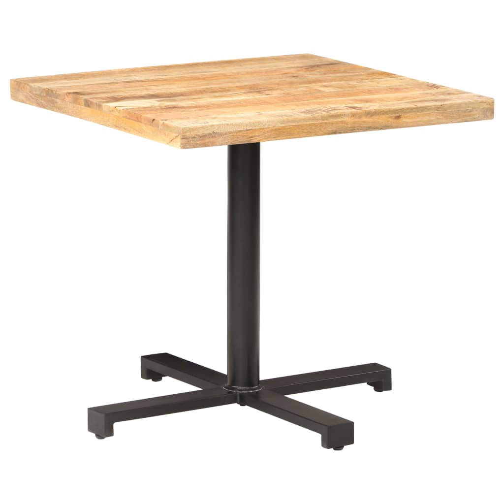 Bistro table, 80x80x75cm, untreated mango wood