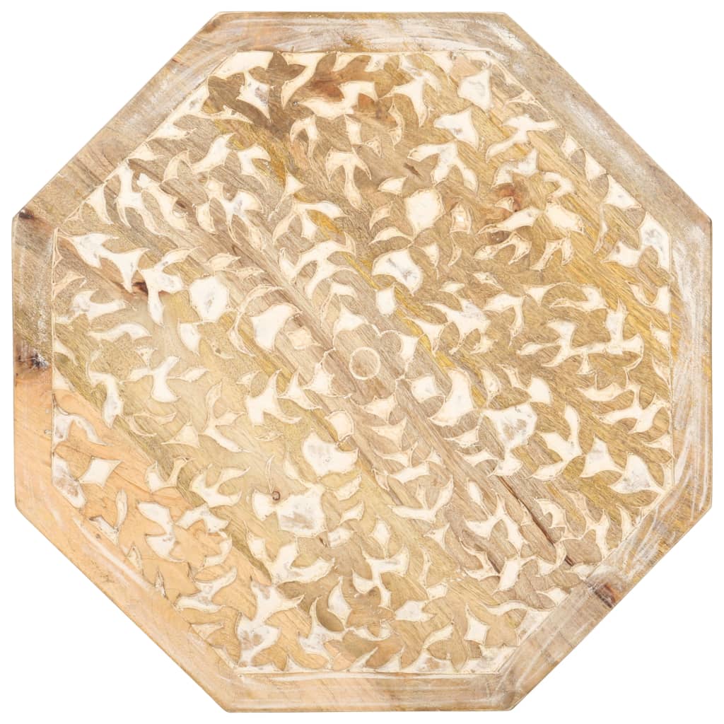 Šoninis staliukas, mango medienos masyvas, 48cm skersmens