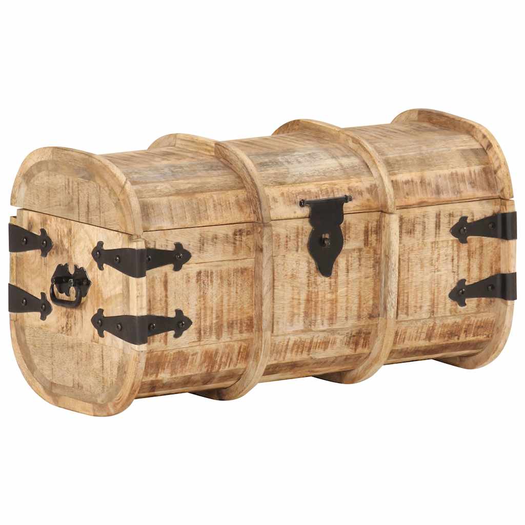 Storage chests, 2 pcs., solid mango wood