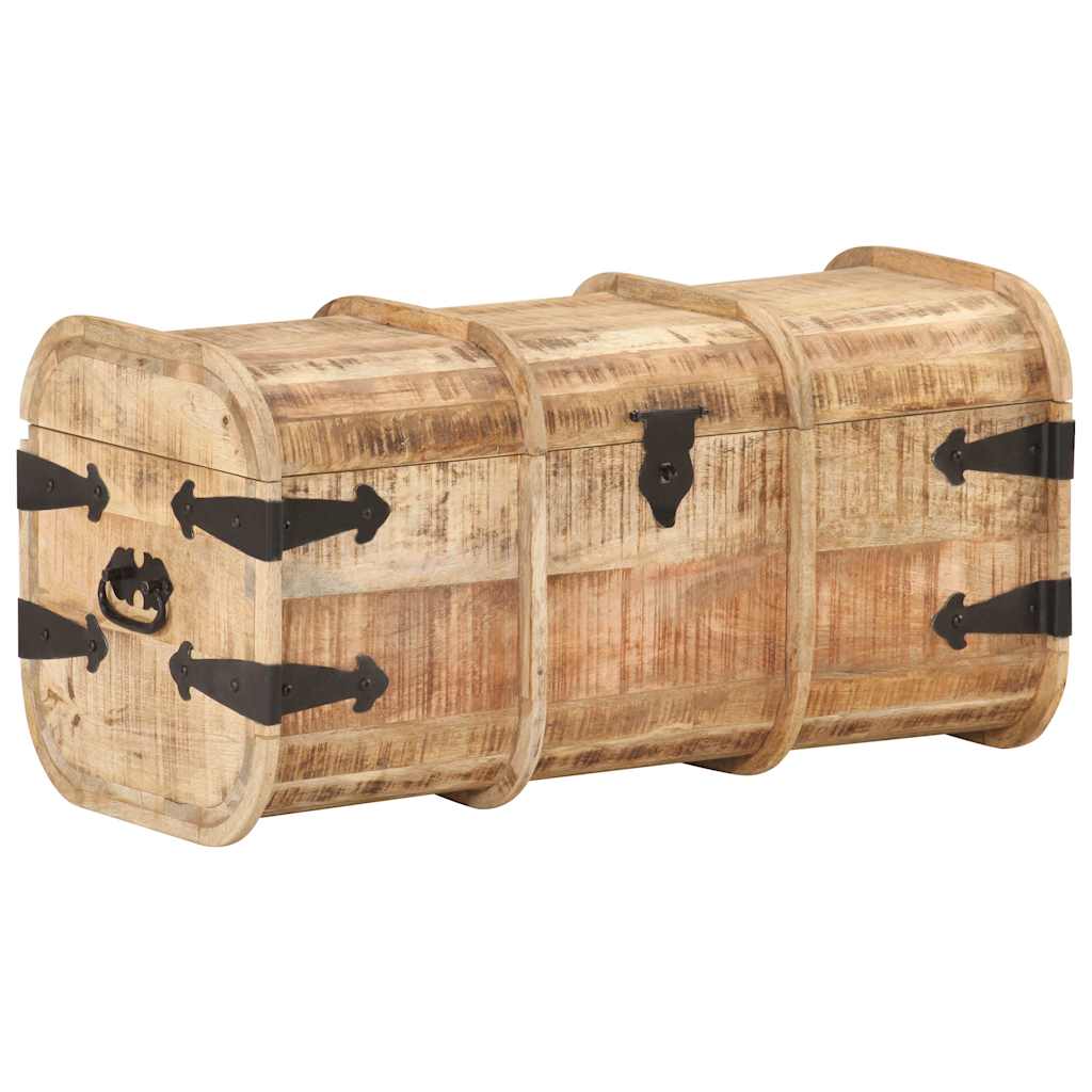Storage chests, 2 pcs., solid mango wood