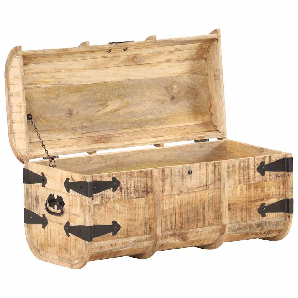 Storage chests, 2 pcs., solid mango wood