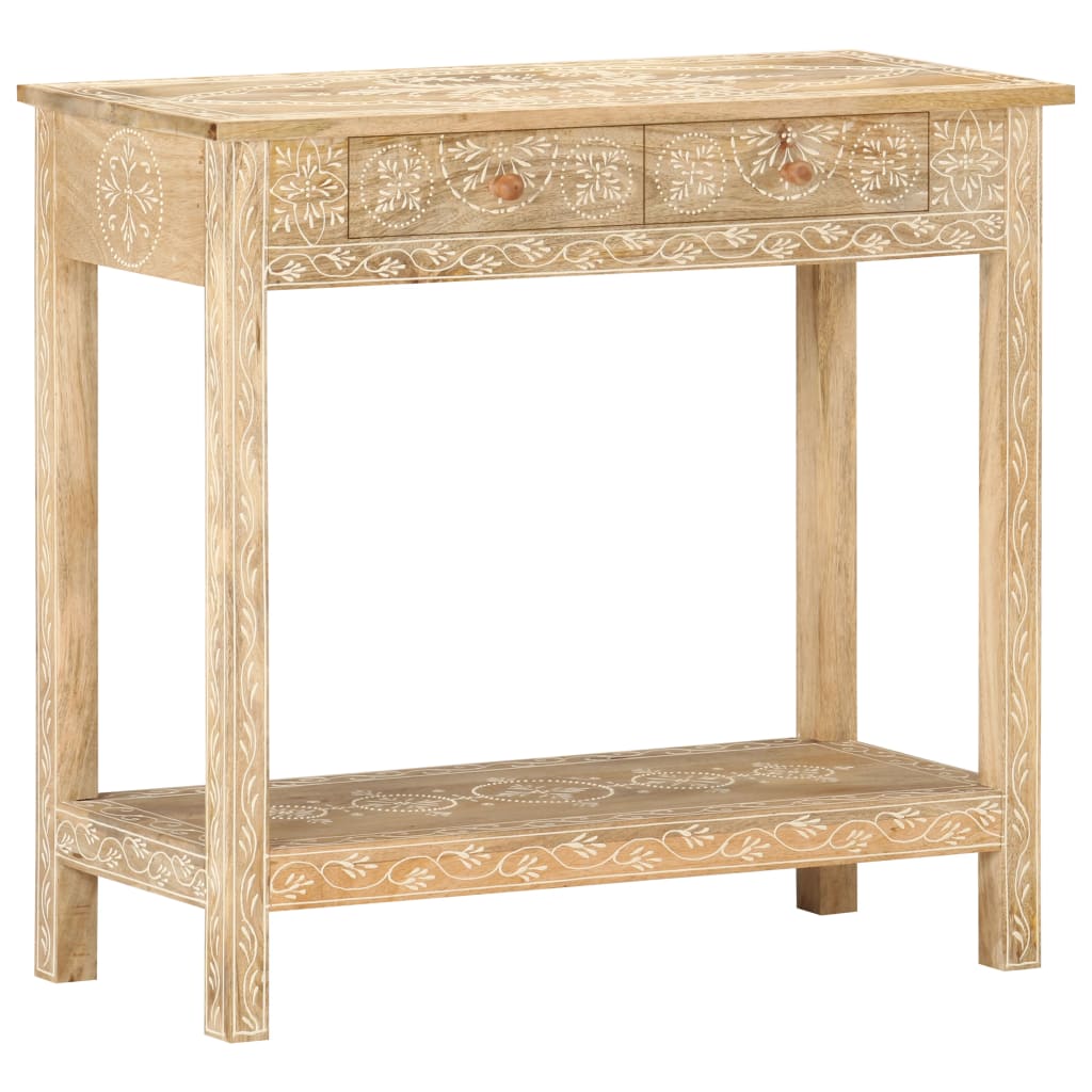 Konsoles galds, 80x35x74cm, masīva mango koksne