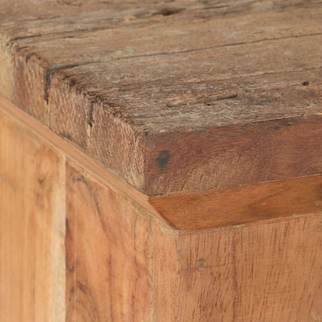 TV cabinet, 120x30x40cm, solid acacia and reclaimed wood