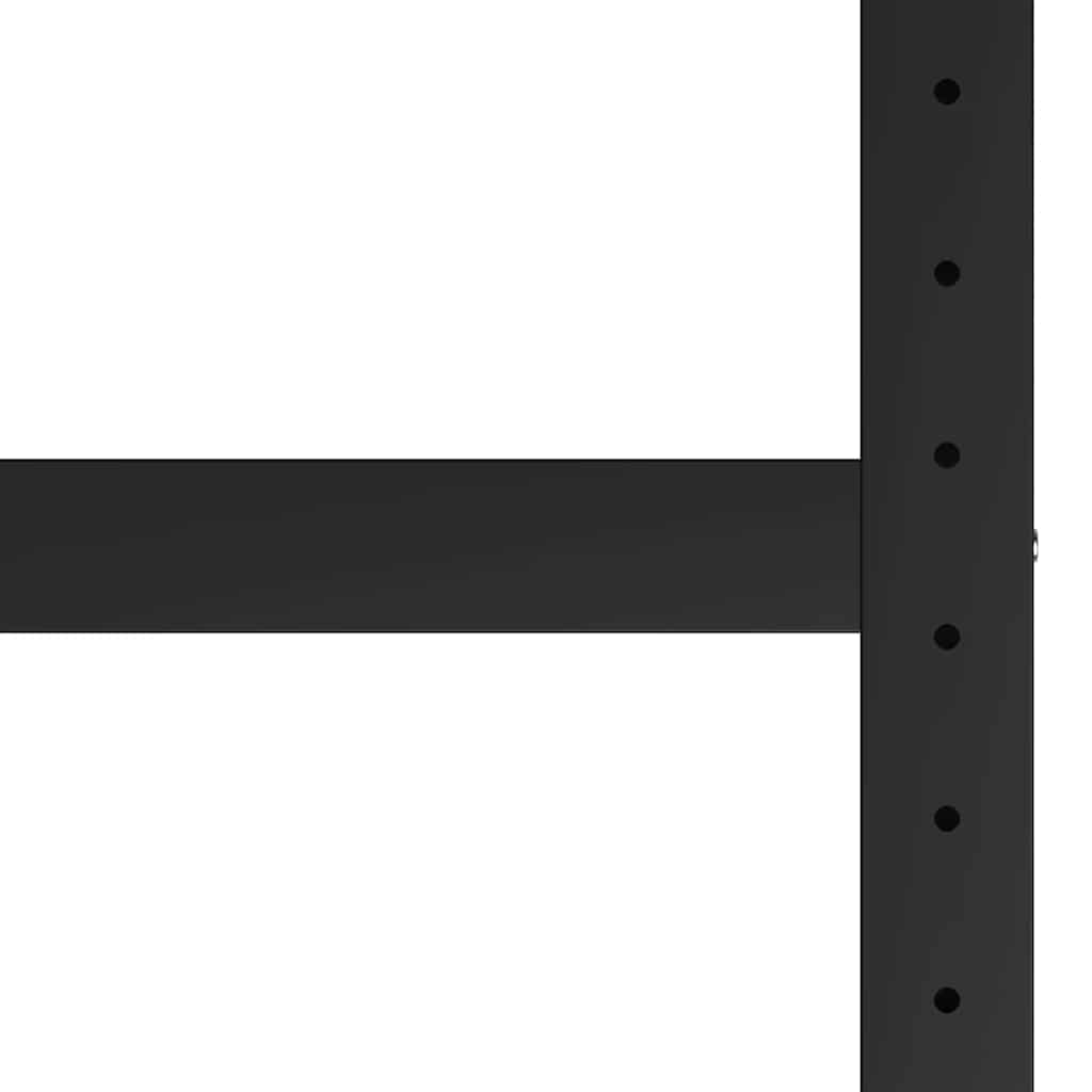 Desk frame, black and red, 120x57x79cm, metal