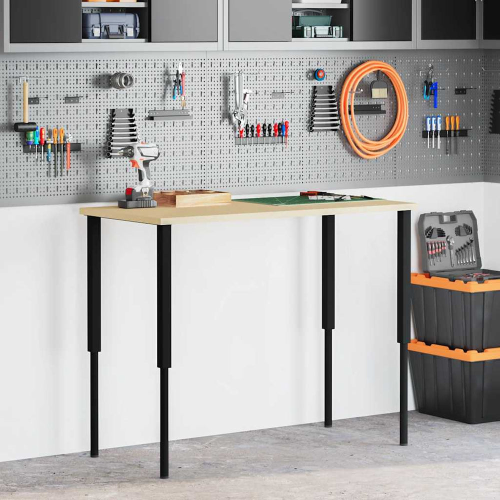 Desk frame, 2 pcs, black, 55x(69-95.5)cm, metal