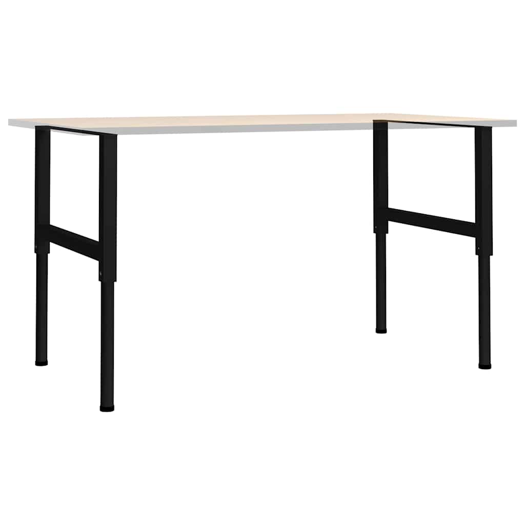 Desk frames, 2 pcs, black, 85x(69-95.5)cm, metal