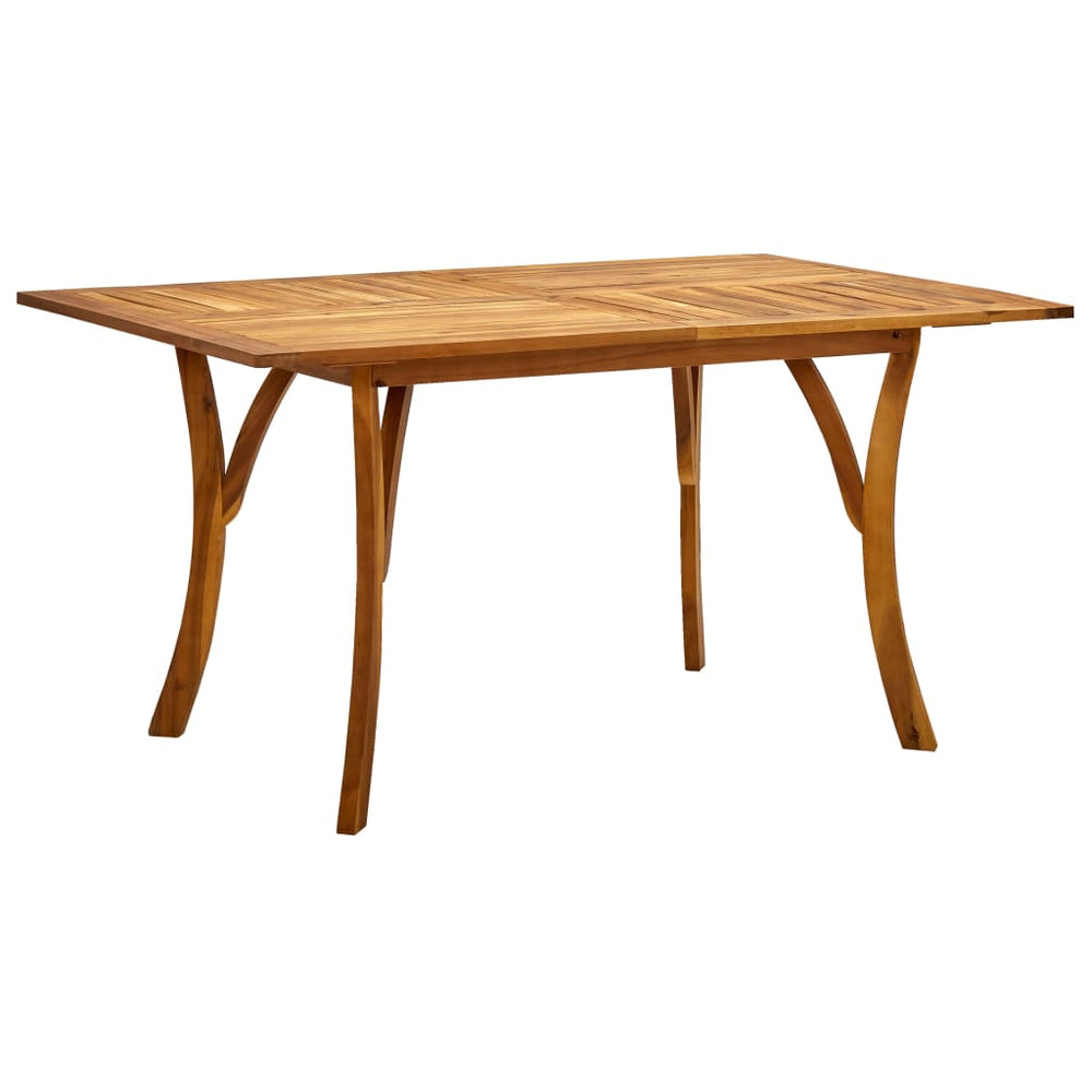Sodo stalas, 150x90x75cm, akacijos medienos masyvas