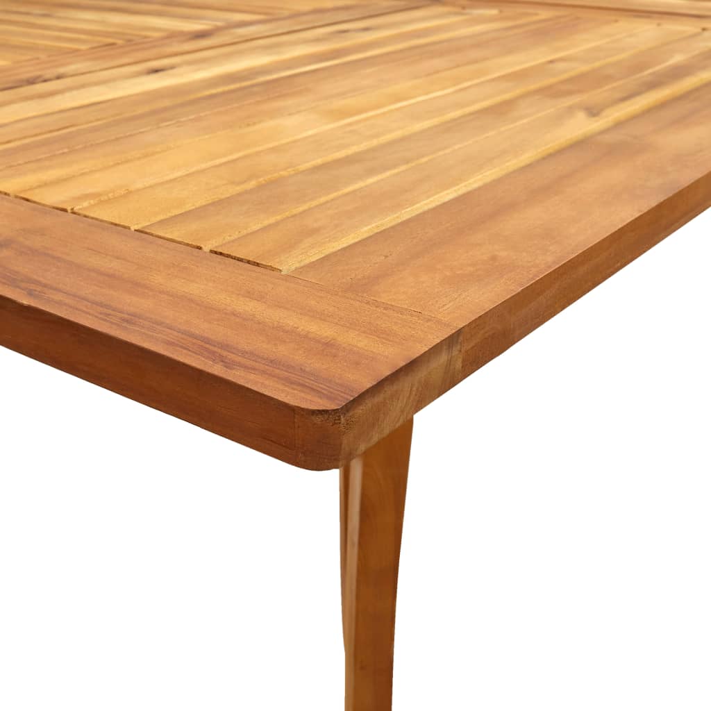 Sodo stalas, 150x90x75cm, akacijos medienos masyvas