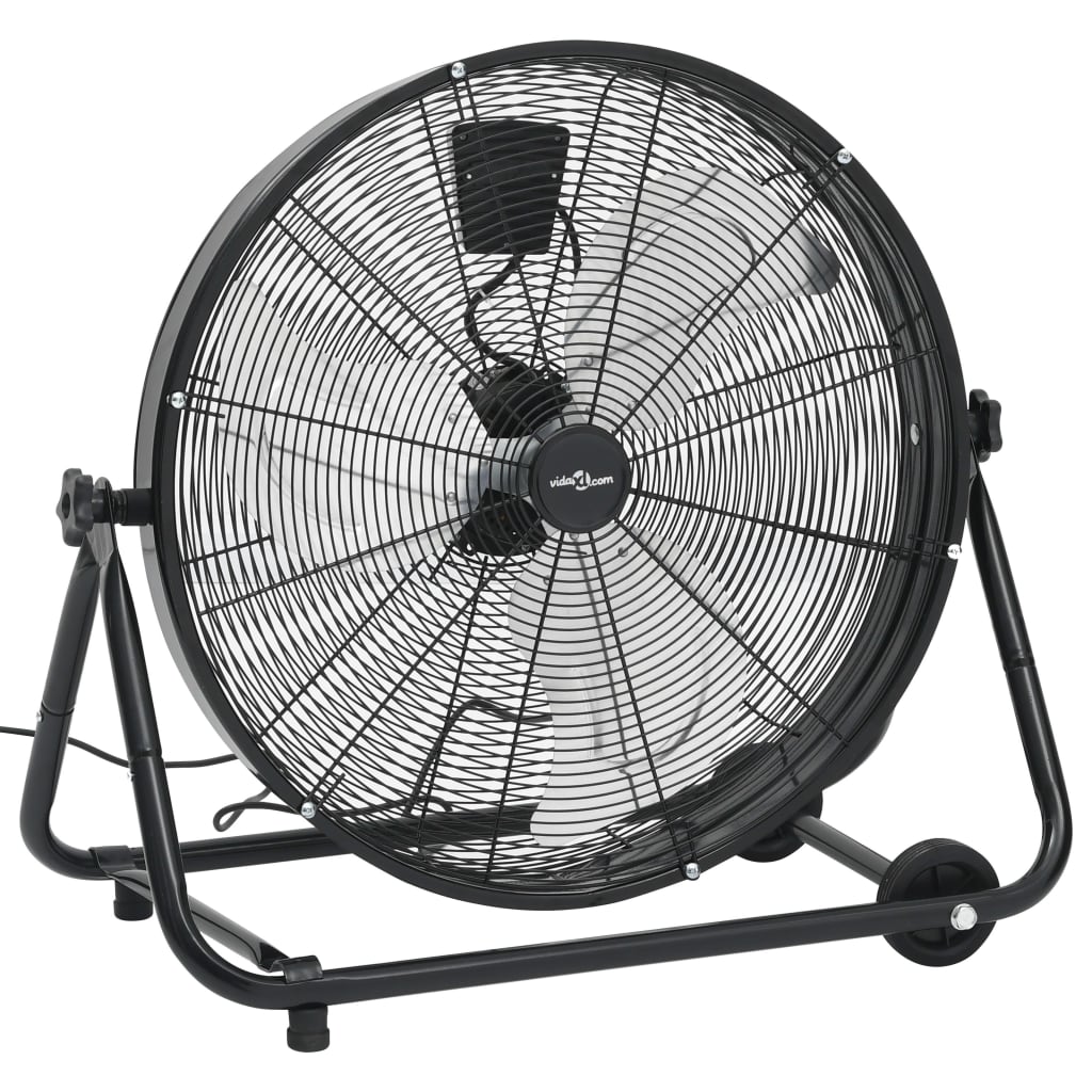 Pramoninis ventiliatorius, juodas, 60cm, 172,5W, būgno formos