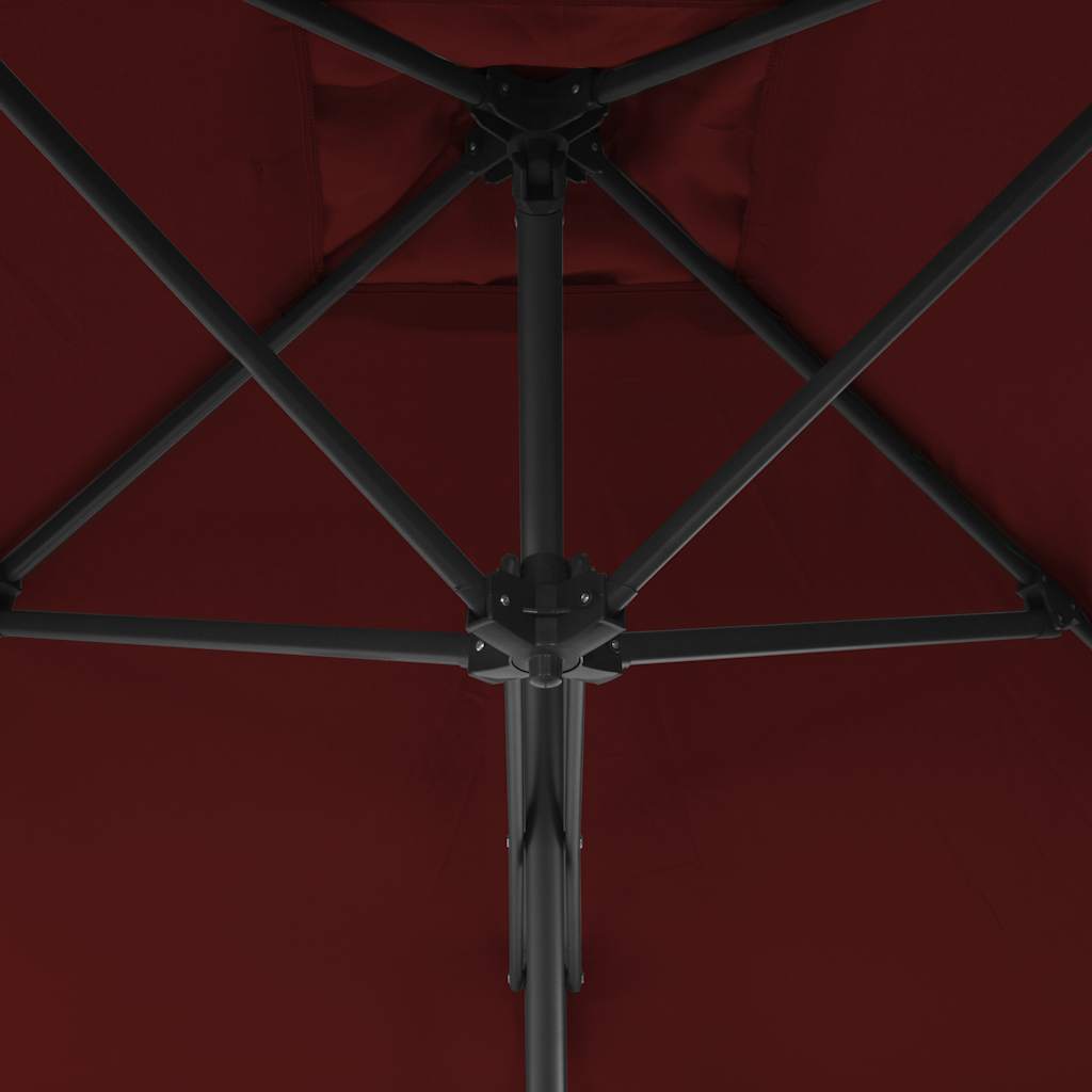 Sodo skėtis BRONSON, raudona, 250x250x230cm