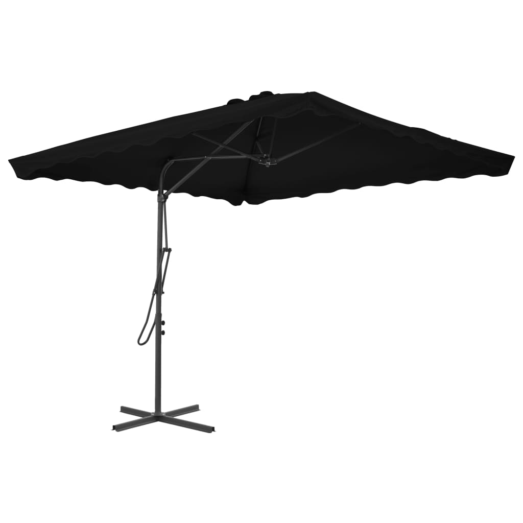 Sodo skėtis BRONSON, juoda, 250x250x230cm