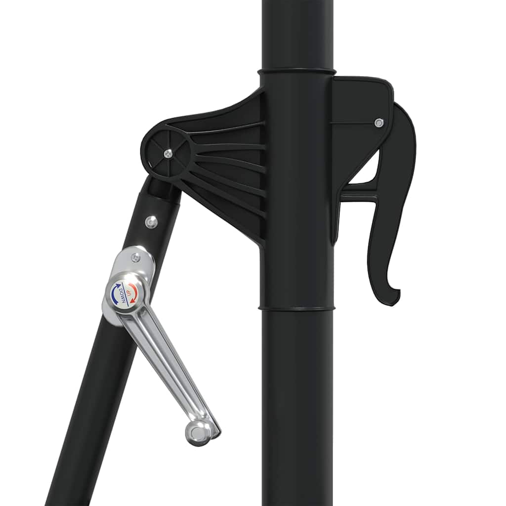Dārza saulessargs LED BRUCE, smilškrāsas, 300x131cm