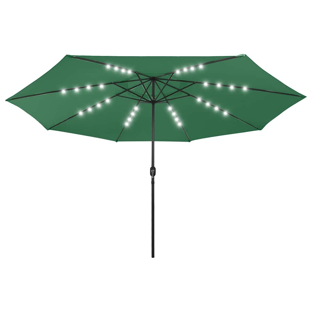 Sodo skėtis LED BRUNO, žalia, 400x250cm
