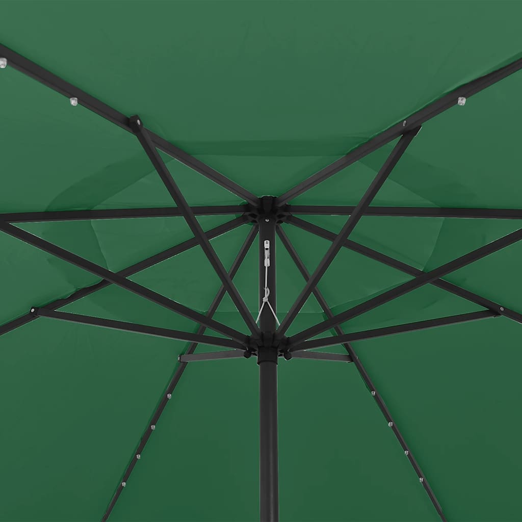 Sodo skėtis LED BRUNO, žalia, 400x250cm
