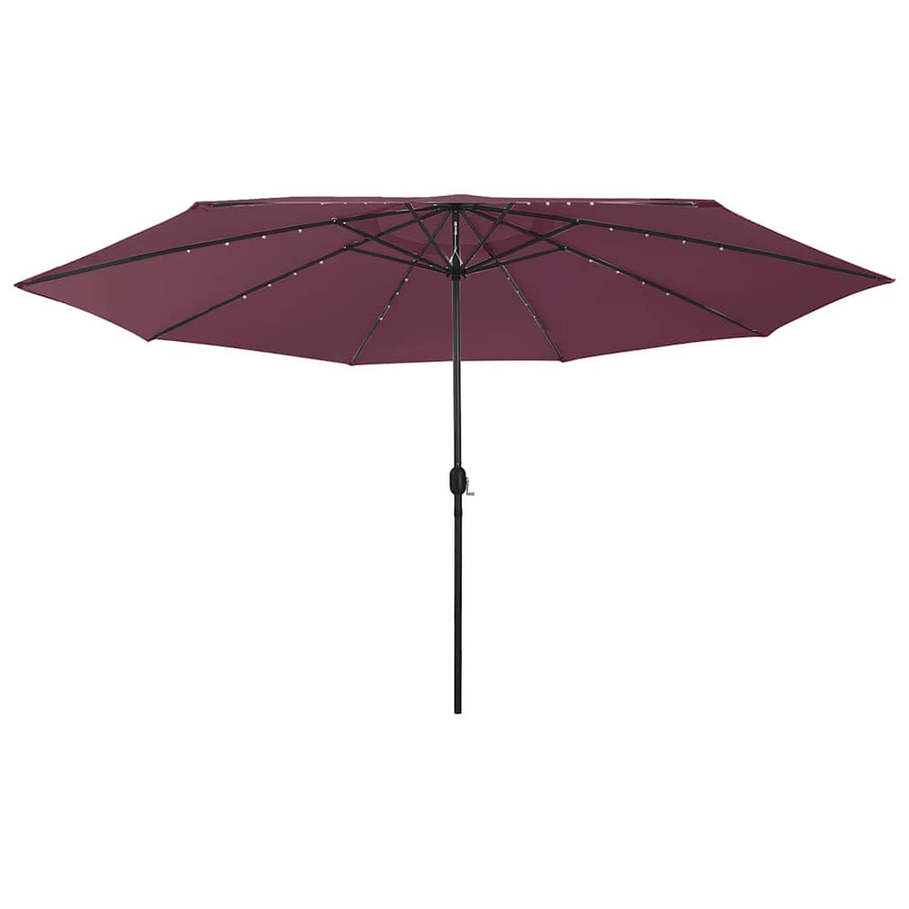 Sodo skėtis LED CARLOS, raudona, 400cm