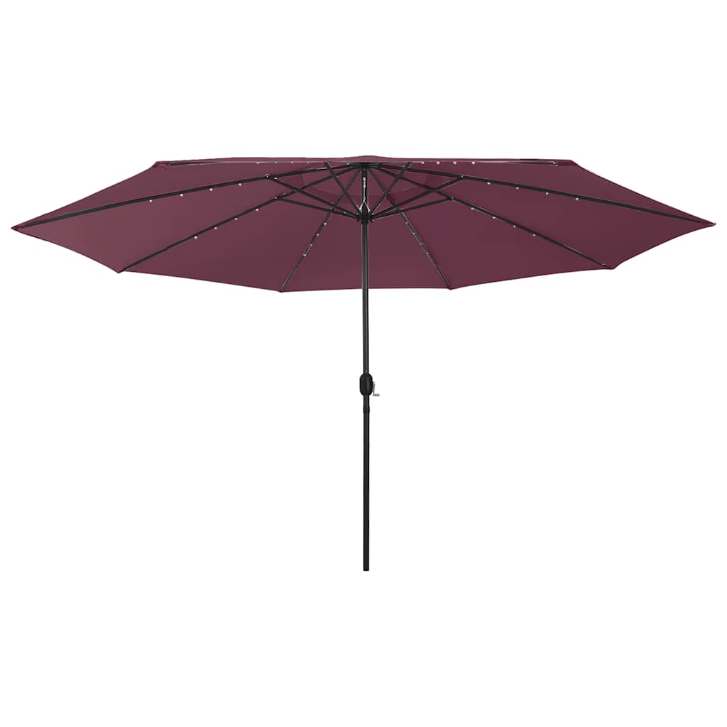Sodo skėtis LED CARLOS, raudona, 400cm